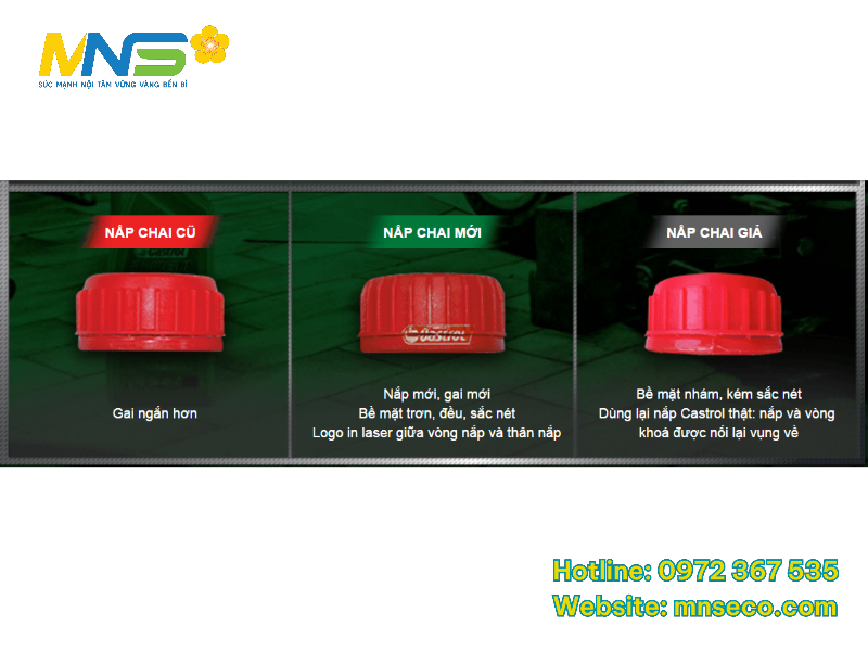 cách phân biệt dầu nhớt Castrol thật và giả