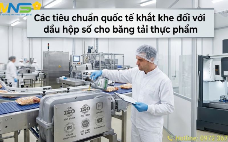 Dầu hộp số cho băng tải thực phẩm nhập khẩu chính hãng uy tín Dầu hộp số cho băng tải thực phẩm