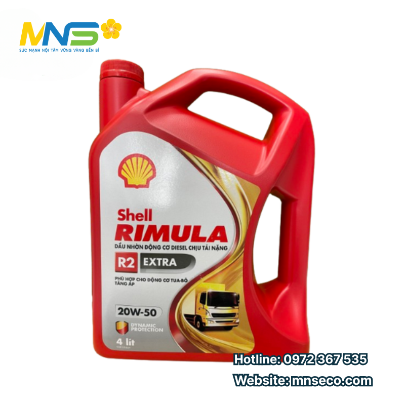dau dong co diesel shell rimula r2 extra 20w 50 3